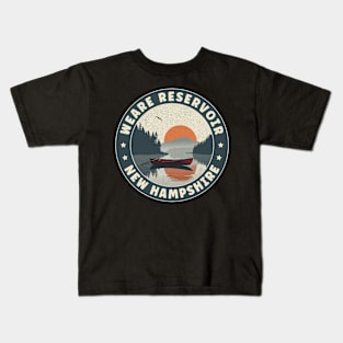 Weare Reservoir New Hampshire Sunset Kids T-Shirt